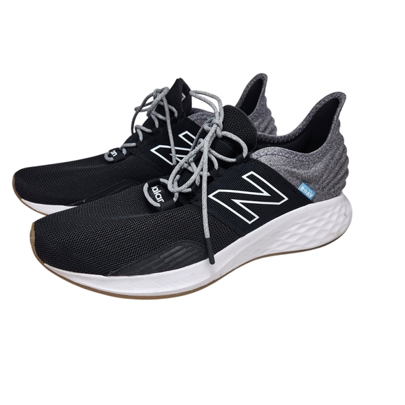New Balance Fresh Foam Roav Men\'s Running Shoe Size 12 Black Grey Athletic NWOT